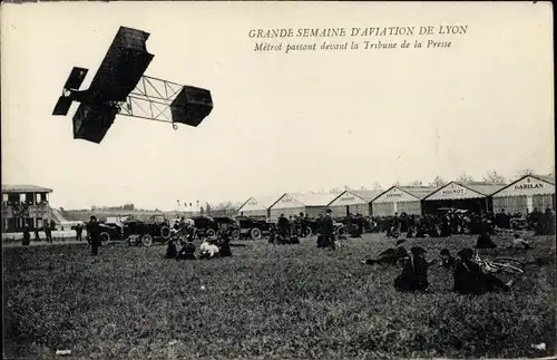 Ak Grande Semaine d'Aviation de Lyon, Métrot, Tribune de la Presse