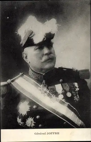 Ak General Joseph Joffre, Portrait, Uniform