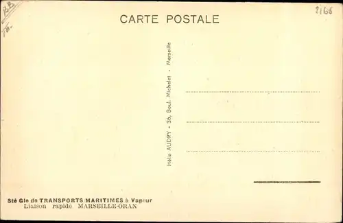 Ak Dampfschiff, Paquebot Sidi Bel Abbes, SGTM