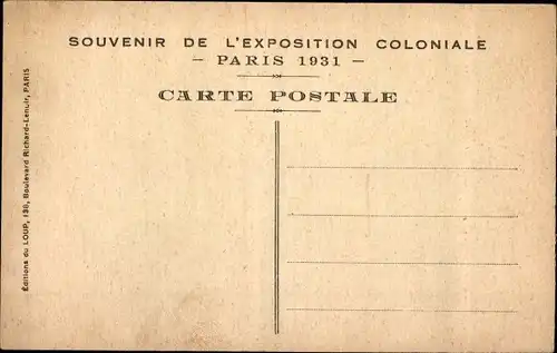 Künstler Ak Exposition Coloniale Paris 1931, La montee du cheval dans la pirogue