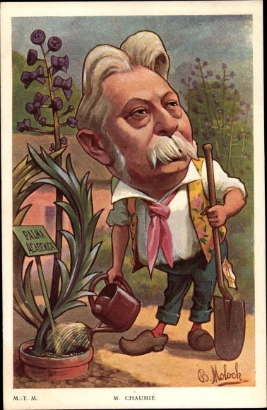 Künstler Ak Moloch, B., Joseph Chaumié, Alliance démocratique, Dreyfus