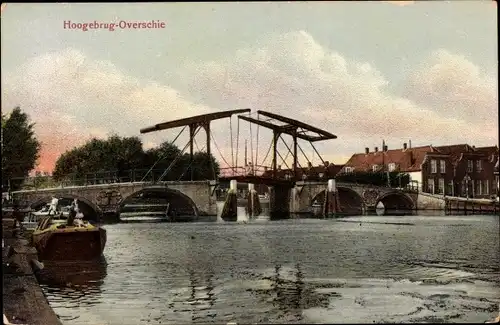 Ak Overschie Rotterdam Südholland, Hoogebrug
