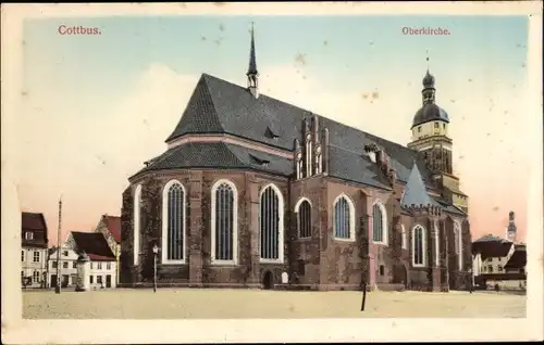 Ak Cottbus in der Niederlausitz, Oberkirche