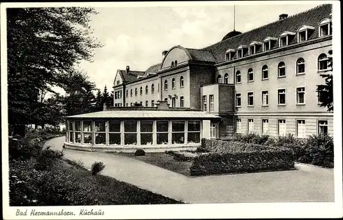 Ak Pömbsen Bad Driburg in Westfalen, Bad Hermannsborn, Kurhaus