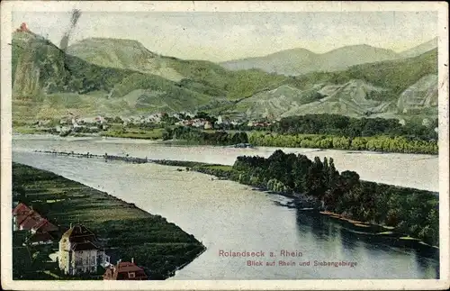Ak Rolandseck Remagen am Rhein, Rhein und Siebengebirge