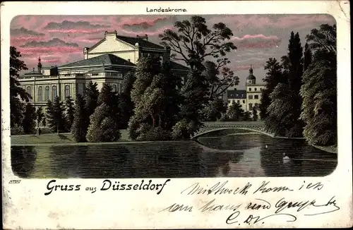 Litho Düsseldorf am Rhein, Landeskrone