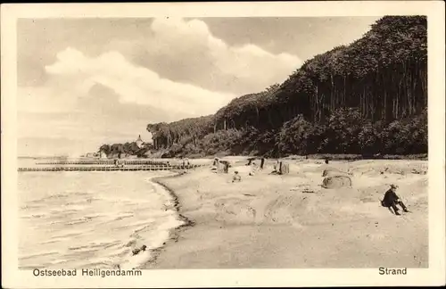 Ak Seebad Heiligendamm Bad Doberan, Strand