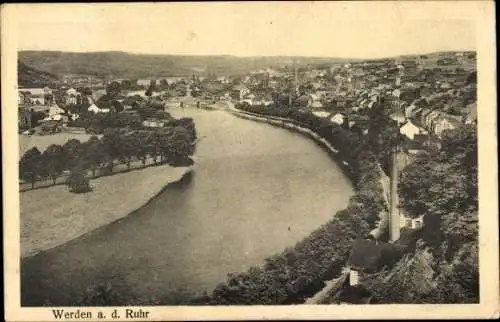 Ak Werden Essen an der Ruhr, Panorama