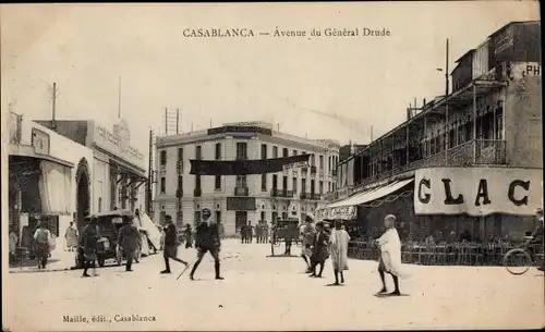 Ak Casablanca Marokko, Avenue du General Drude