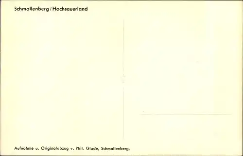 Ak Schmallenberg im Sauerland, Teilansicht