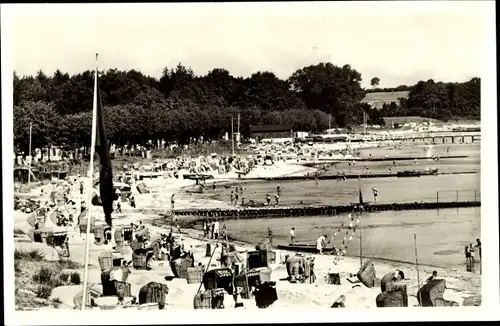 Ak Haffkrug Scharbeutz Ostholstein, Strandleben