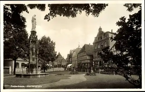 Ak Paderborn in Westfalen, Marienplatz