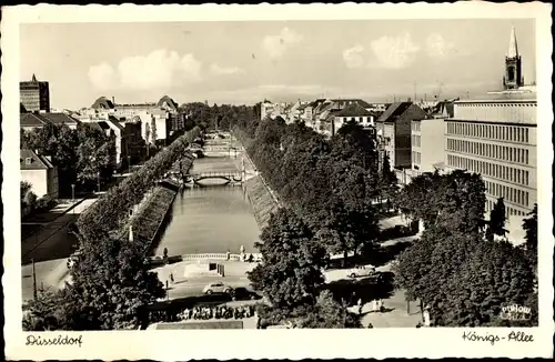 Ak Düsseldorf am Rhein, Königsallee, Brücken