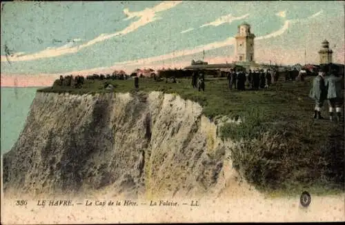 Ak Le Havre Seine Maritime, Le Cap de la Heve, La Falaise