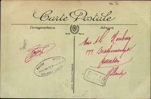 Ak Orléans Loiret, La Place Gambetta et l'Eglise Saint-Paterne