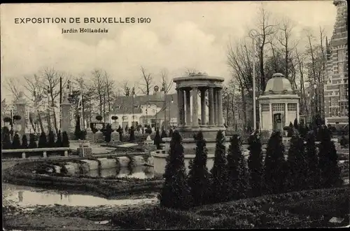 Ak Bruxelles Brüssel, Jardin Hollandais, Weltausstellung