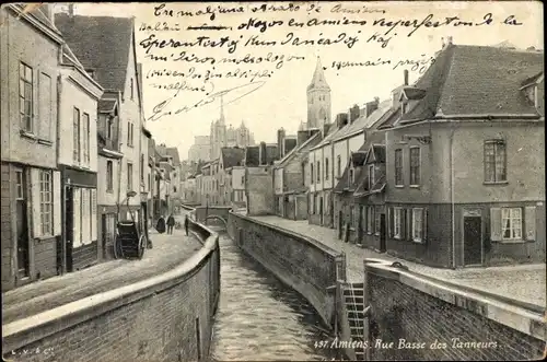 Ak Amiens Somme, Rue Basse des Tanneurs