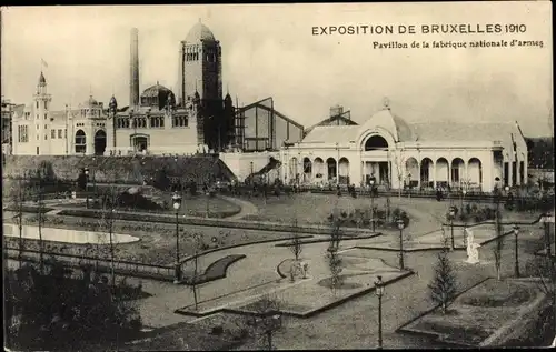 Ak Bruxelles Brüssel, Pavillon de la fabrique nationale d'armes