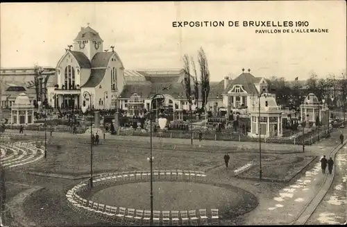 Ak Bruxelles Brüssel, Pavillon de l'Allemagne, Exposition 1910