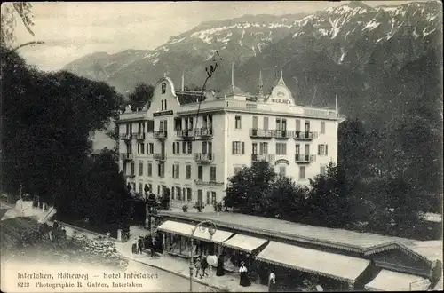 Ak Interlaken Kanton Bern, Höheweg, Hotel Interlaken