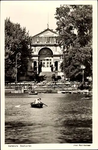 Ak Karlsruhe in Baden, Stadtgarten