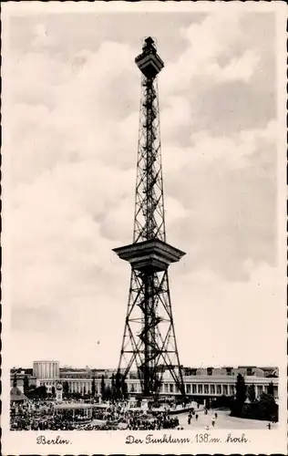 Ak Berlin Charlottenburg Westend, Der Funkturm