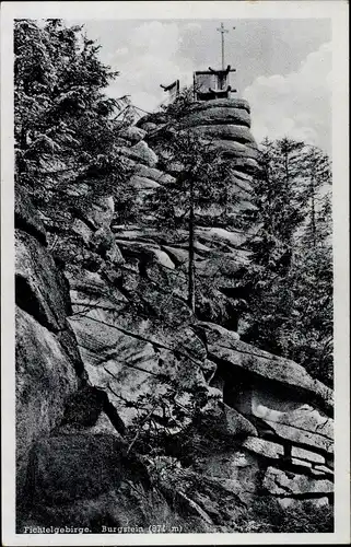 Ak Wunsiedel im Fichtelgebirge Oberfranken, Burgstein