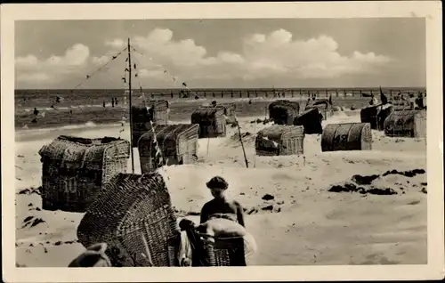 Ak Ostseebad Prerow auf dem Darß, Strand