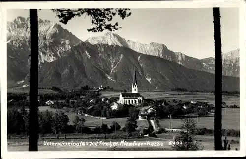 Ak Untermieming in Tirol, Mieminger Gebirge, Mieminger Kette