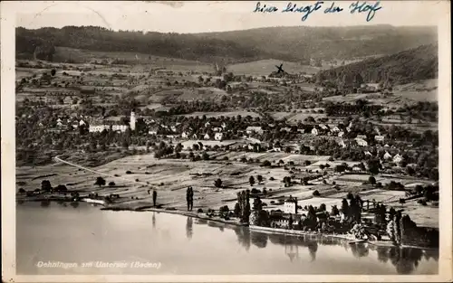 Ak Öhningen in Baden, Gesamtansicht, Am Untersee