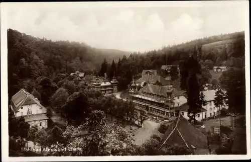 Ak Alexisbad Harzgerode am Harz, Teilansicht