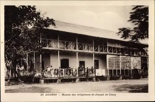 Ak Loango Französisch Kongo, Maison des religieuses St-Joseph de Cluny, Missionsstation