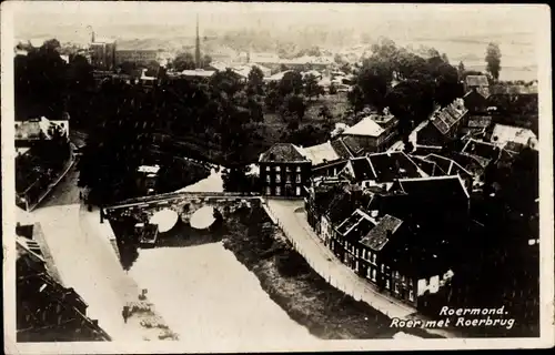 Ak Roermond Limburg Niederlande, Roer met Roerbrug