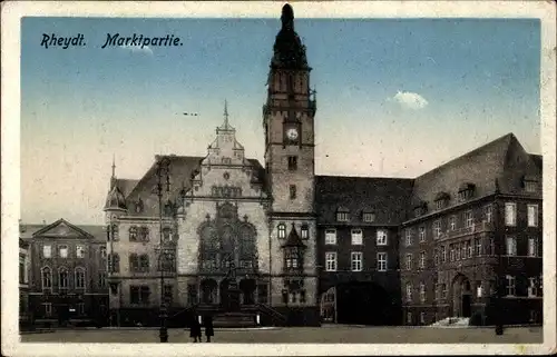 Ak Rheydt Mönchengladbach am Niederrhein, Marktpartie