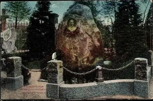 Ak Saarbrücken im Saarland, Grabdenkmal General von Pestel