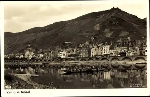 Ak Zell an der Mosel, Gesamtansicht