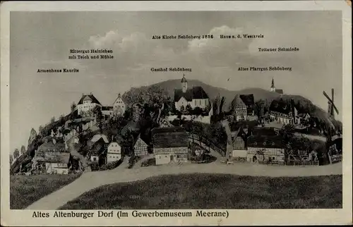 Ak Meerane in Sachsen, Gewerbemuseum, Altes Altenburger Dorf