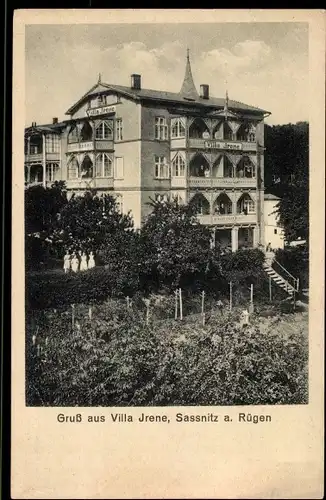 Ak Sassnitz auf Rügen, Pension Villa Irene