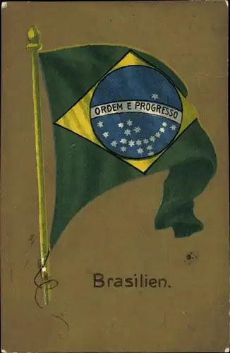 Ak Brasilien, Landesflagge