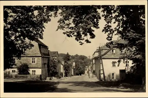 Ak Ebersdorf in Thüringen, Straßenpartie im Ort