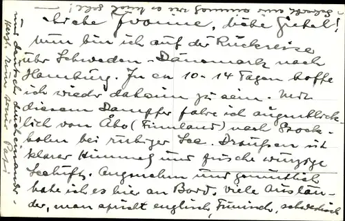 Ak Dampfer SS Heimdall, Stockholms Rederi Ab Svea, Johnson Line