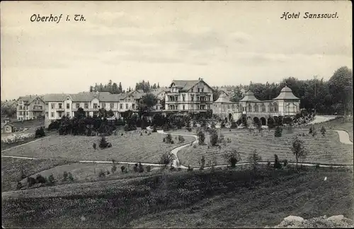 Ak Oberhof im Thüringer Wald, Hotel Sanssouci