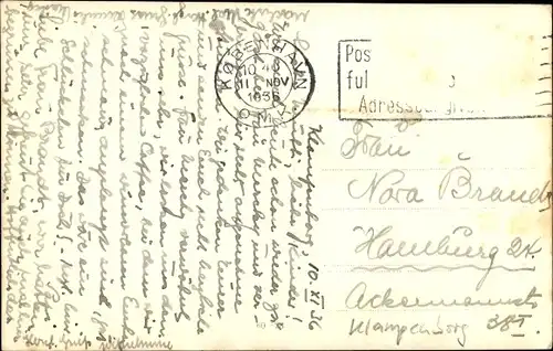 Foto Ak Klampenborg Dänemark, Straßenpartie