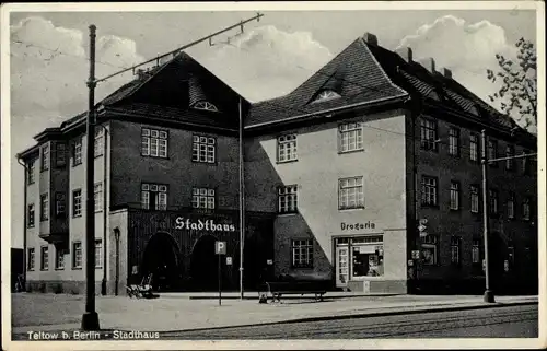 Ak Teltow, Stadthaus, Drogerie