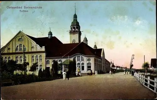 Ak Świnoujście Swinemünde Pommern, Kurhaus