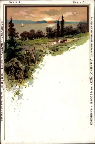 Litho Angarsk Sibirien Russland, Landschaft, Reklame, Kokovine et Bassov