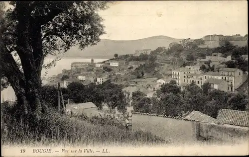 Ak Bougie Algerien, Vue sur la Ville, Totale vom Ort, Gebäude