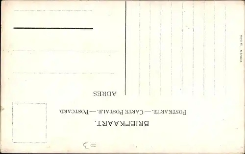 Künstler Ak Gerstenhauer, J. G., Schmied, Hammer, Amboss