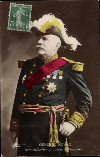 Ak General Joffre, Portrait, Uniform, Heerführer