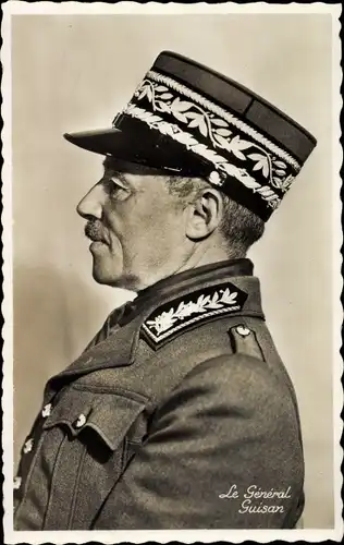 Ak Le Général Guison, Seitenprofil, Portrait d. Generals Guison